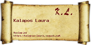 Kalapos Laura névjegykártya